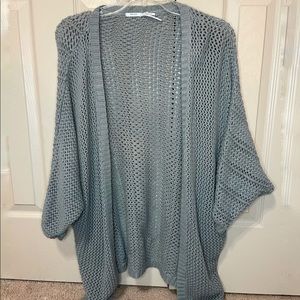 Slouchy muted teal Cardigan